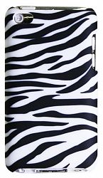 Exian Case For Ipod Touch 4 - Zebra Pattern Black