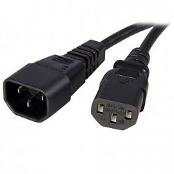 Startech. Com 2 Ft Cpu Power Cord Extension C14 To C13