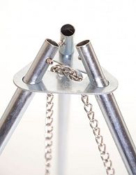Camp Chef Lumberjack Over Fire Tripod Grill Silver