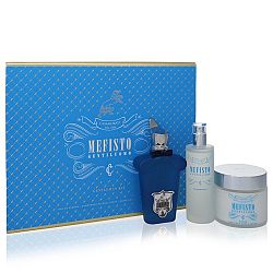 Mefisto Gentiluomo by Xerjoff for Men, Gift Set - 3.4 oz Eau De Parfum Spray + 3.4 oz Deodorant Spray + 6.7 oz Shave and Post Shave Cream