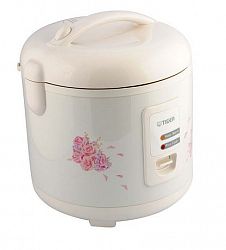 Tiger 5.5 Cup Jaz-A Series Conventional Rice Cooker With Floral Design Floral