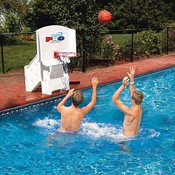 Swimline Cool Jam Pro Poolside Basketball Game Pool Toy White