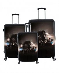 Chariot Horse Printed 3-Pc. Hardside Luggage Set