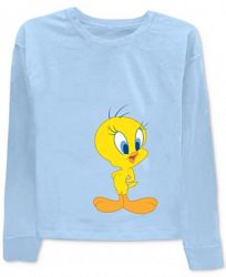 Warner Brothers Tweety & Sylvester Front & Back Graphic-Print T-Shirt