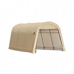 Shelterlogic 10 X 15 X 8 Ft. Auto Shelter, Round Style, Sandstone Cover Tan #