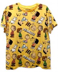 Freeze 24-7 Juniors' Peanuts Graphic T-Shirt