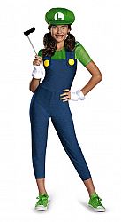 Teen's Luigi-Girl Mario Bros. Costume