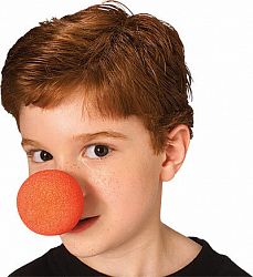 Foam Clown Nose in Black or Red