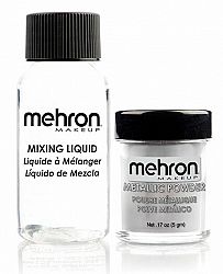 Mehron Silver Metallic Powder Kit