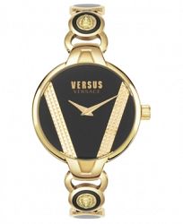 Versus by Versace Women's Saint Germain Gold-Tone Stainless Steel Bangle Bracelet Watch 36mm