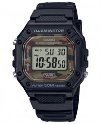 Casio Men's Digital Black Resin Strap Watch 43.2mmx43.2mm