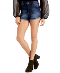 Kendall + Kylie Juniors' Ultra-High-Rise Curvy-Fit Jean Shorts