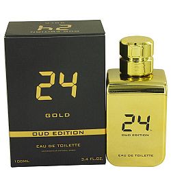 24 Gold Oud Edition by ScentStory Eau De Toilette Concentree Spray (Unisex) 3.4 oz (Men)