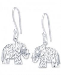 Giani Bernini Filigree Elephant Drop Earrings, Created for Macy's