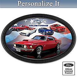 American Muscle: Ford Mustang Collector Plate With Personalized License Plate