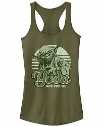 Fifth Sun Star Wars Yoda One For Me Retro Ideal Racer Back Tank