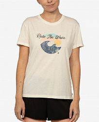 Hurley Juniors' Ride N Wave Cotton Graphic T-Shirt