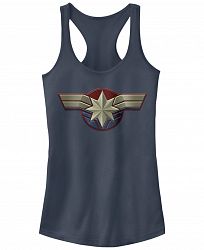 Fifth Sun Marvel Juniors Captain Marvel Movie Chest Symbol Racerback Tank Top
