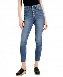 Celebrity Pink Juniors' Button-Fly Skinny Jeans