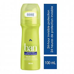Ban Roll-On Antiperspirant Deodorant - Powder Fresh 100 Ml