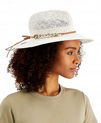 Inc International Concepts Tortoiseshell-Links Open-Weave Panama Hat, Created for Macy's