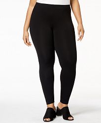 Eileen Fisher System Plus Size Jersey Knit Ankle Leggings