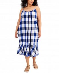 Style & Co Plus Size Plaid Dress, Created for Macy's