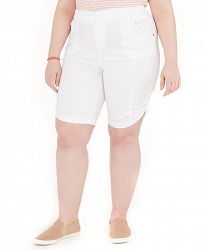 Style & Co Plus Size Cotton Bermuda Shorts, Created for Macy's