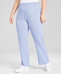 Charter Club Plus Size Pull-On Cashmere Pants, Created for Macy's