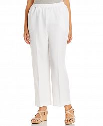Alfred Dunner Plus Size Classic Pull-On Straight-Leg Pants
