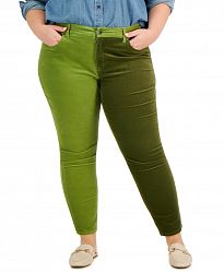 Style & Co Plus Size Mid-Rise Curvy-Fit Skinny Corduroy Jeans