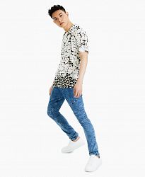 Inc International Concepts Men's Rob Leopard Floral Shirt, Created for Macy's