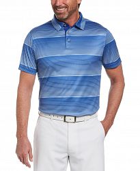 Pga Tour Men's Space-Dyed Stripe Polo Shirt