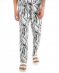 Inc International Concepts Men's Zebra Print Pull-On Pants, Created for Macy's