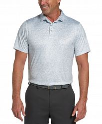 Pga Tour Men's Stretch Textured-Print Polo Shirt