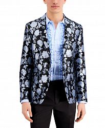 Inc International Concepts Men's Slim-Fit Metallic Floral Brocade Blazer, Created for Macy's