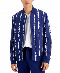 Inc International Concepts International Concepts Men's Shibori Striped Bomber Jacket, Created for Macy's