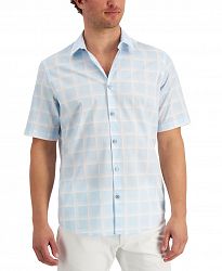 Alfani Men's Windowpane Shirt, Created for Macy's