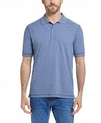 Men's Short Sleeves Micro Stripe Knit Polo Shirt