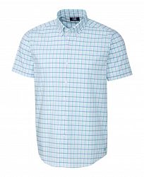 Cutter & Buck Men's Soar Windowpane Short Sleeve Shirt