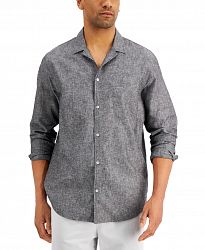Inc International Concepts Men's Regular-Fit Textured Camp Shirt, Created for Macy's