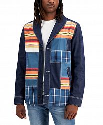 Sun + Stone Men's Nial Regular-Fit Patchwork Jacket, Created for Macy's