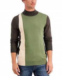 Alfani Men's Colorblocked Turtleneck Sweater, Created for Macy's