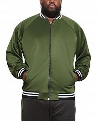 Mvp Collections Men's Big and Tall Striped Bomber Jacket