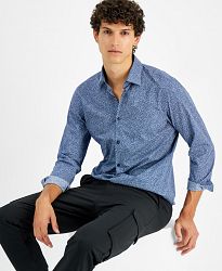 Hugo Boss Men's Slim-Fit Digital Print Dress Shirt