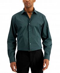 Alfani Men's Classic/Regular-Fit Wrinkle-Resistant Performance Stretch Temperature Regulating Geo-Print Dress Shirt, Created for Macy's