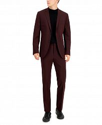 Perry Ellis Men's Very Slim-Fit Micro-Stripe Suit
