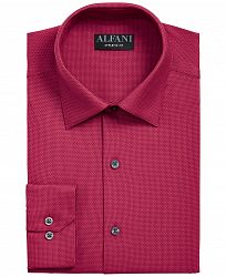 AlfaTech by Alfani Men's Athletic Fit Performance Stretch Step Twill Textured Dress Shirt, Created for Macy's