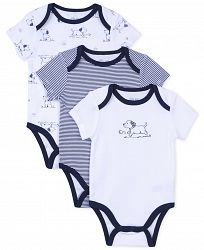 Little Me Baby Boys Puppy Toile Bodysuits 3-Pack
