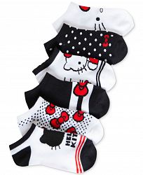 Hello Kitty 6-Pack No-Show Socks, Little Girls & Big Girls